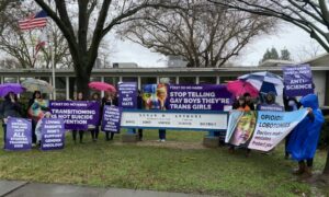 Our Duty parents protest at Davis, California